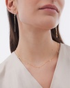 Collar corto Muse con cristal blanco en Plata