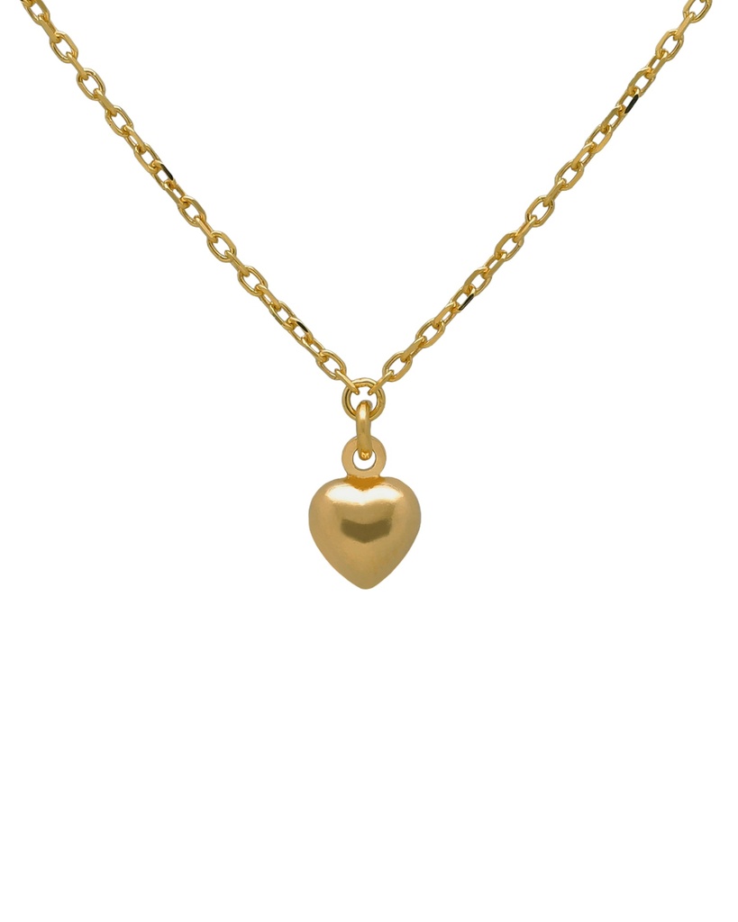 Collar corto Muá corazón pequeño en plata