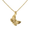 Collar corto Fleur mariposa en Plata baño Oro