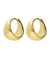 Pendientes aro click Solene en Plata baño Oro