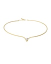 Choker Solene con perla en Plata baño Oro