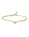 Brazalete Solene con perla en Plata baño Oro