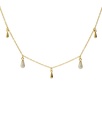 Collar corto Lux gota con circonita blanca en Plata