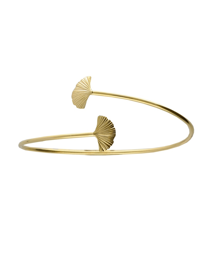 Brazalete Eau abanico pequeño en Plata