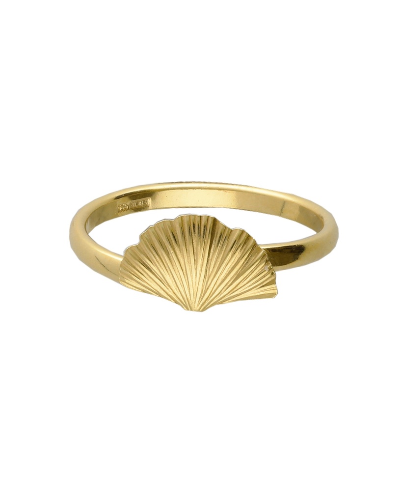 Anillo ajustable Eau abanico pequeño en Plata