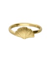 Anillo ajustable Eau abanico pequeño en Plata