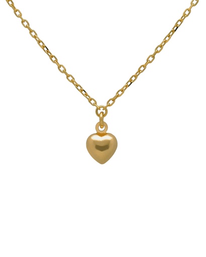 Collar corto Muá corazón pequeño en plata