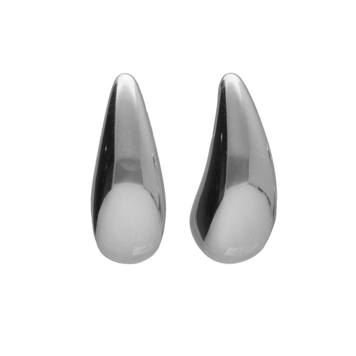[A4833-HT] Pendientes cortos gota en Plata de Eterna